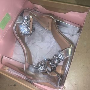 Silver heels